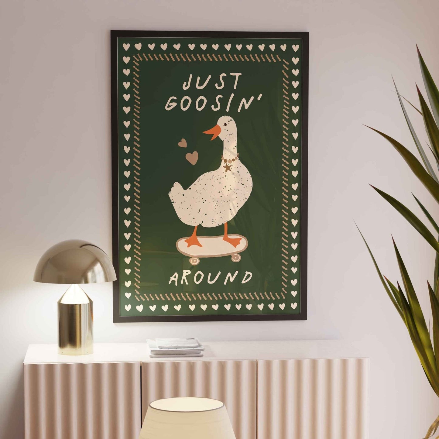 Just Goosin' Around Art Print - Posterami