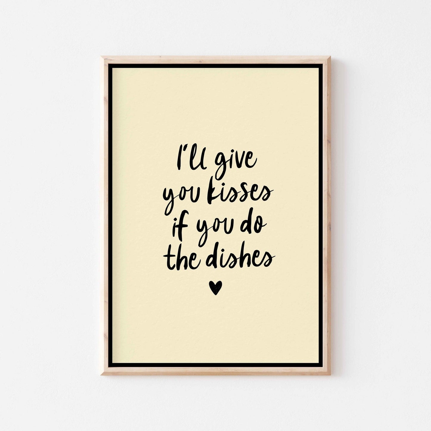 Kisses and Dishes Art Print - Posterami