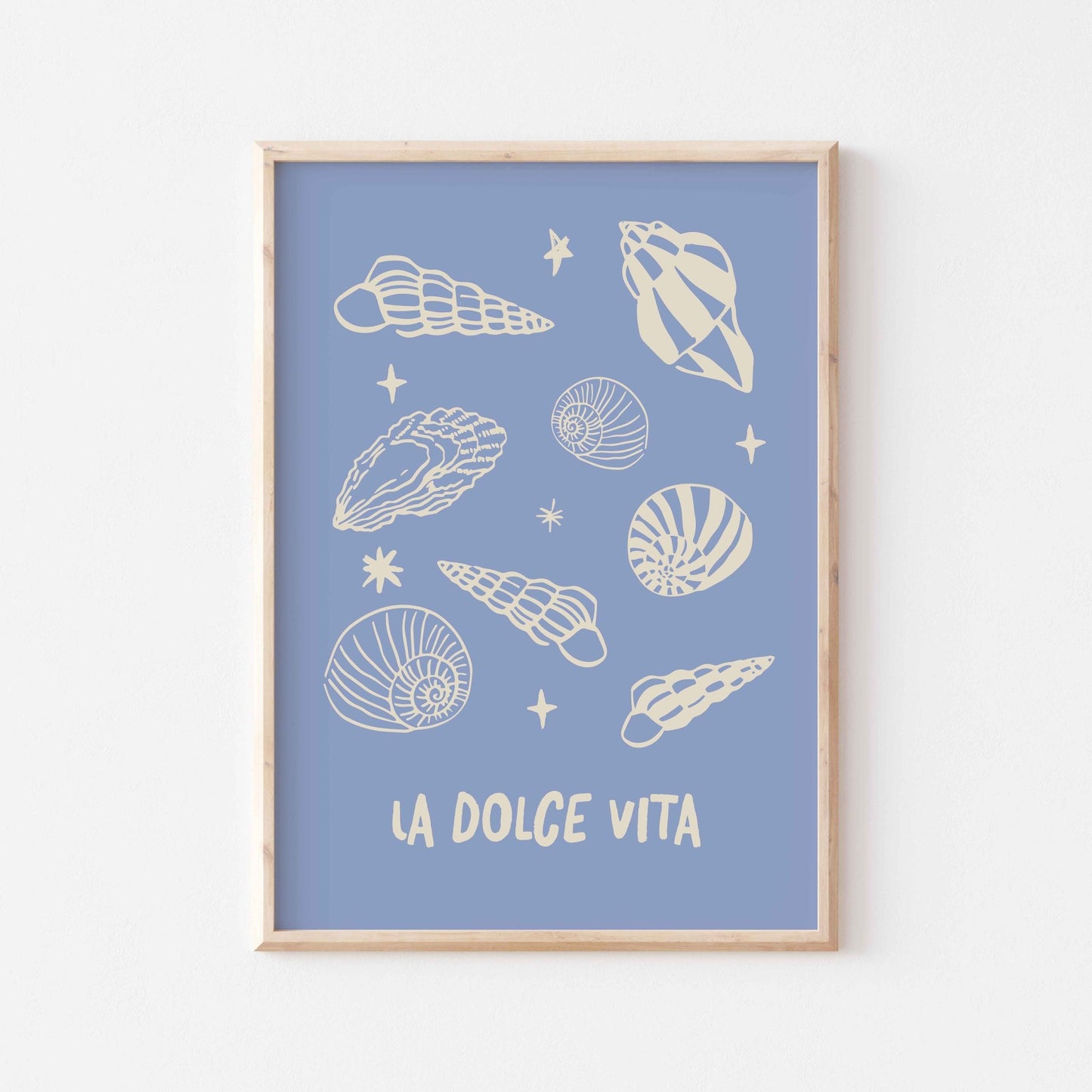 La Dolce Vita Seashells Art Print - Posterami