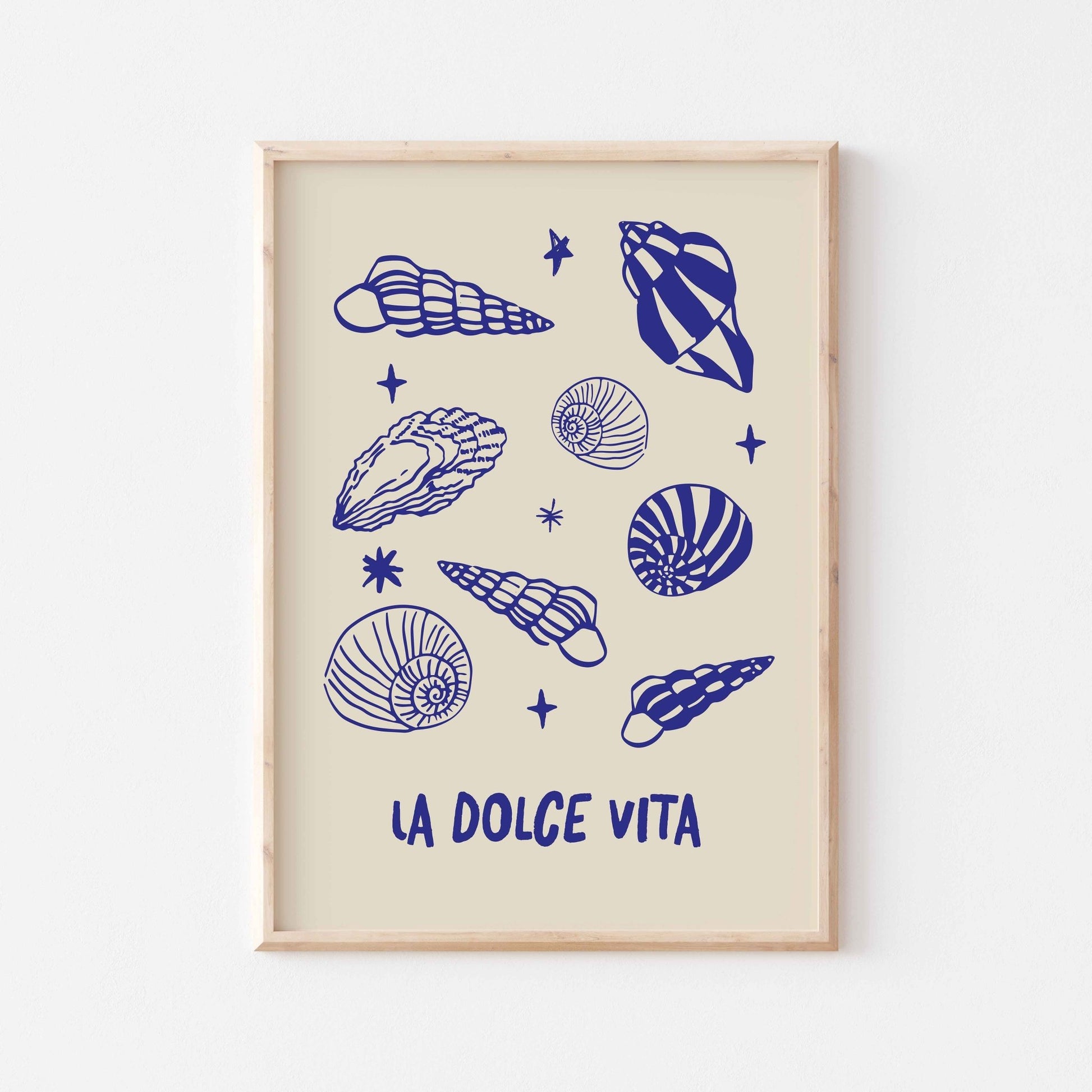 La Dolce Vita Seashells Art Print - Posterami