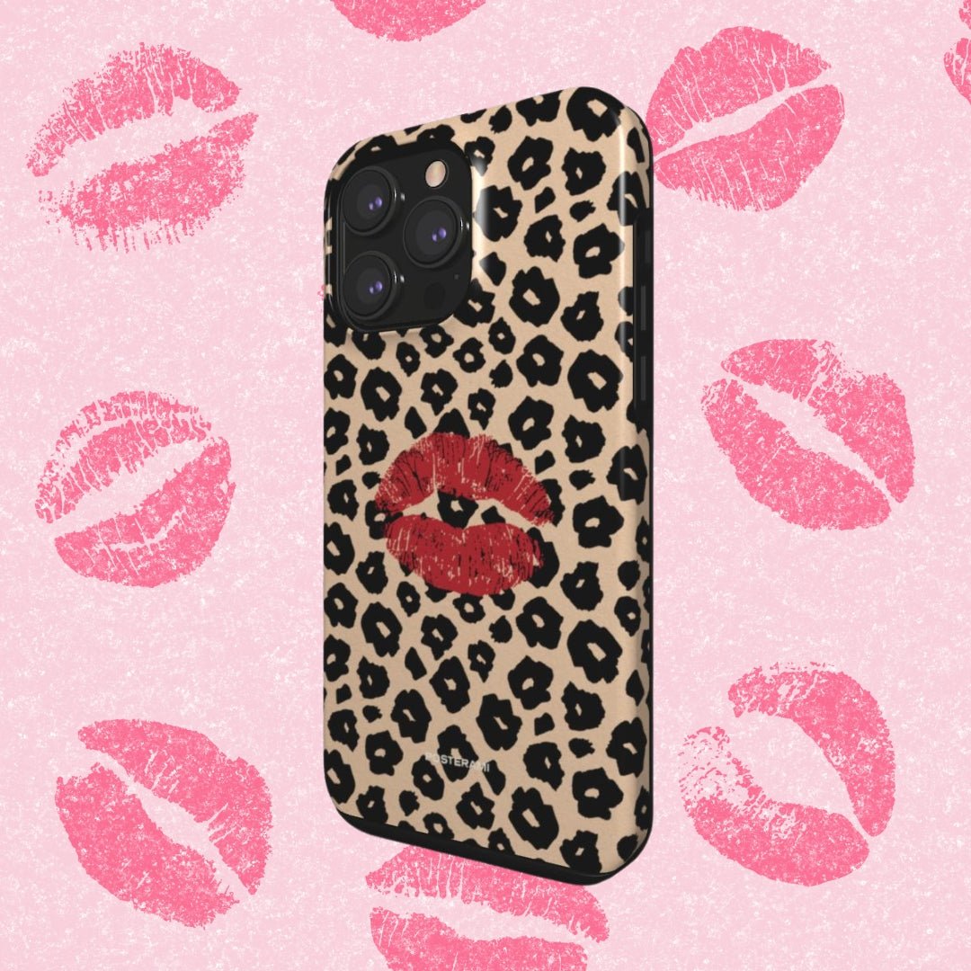 Leopard Kiss Tough Phone Case - Posterami