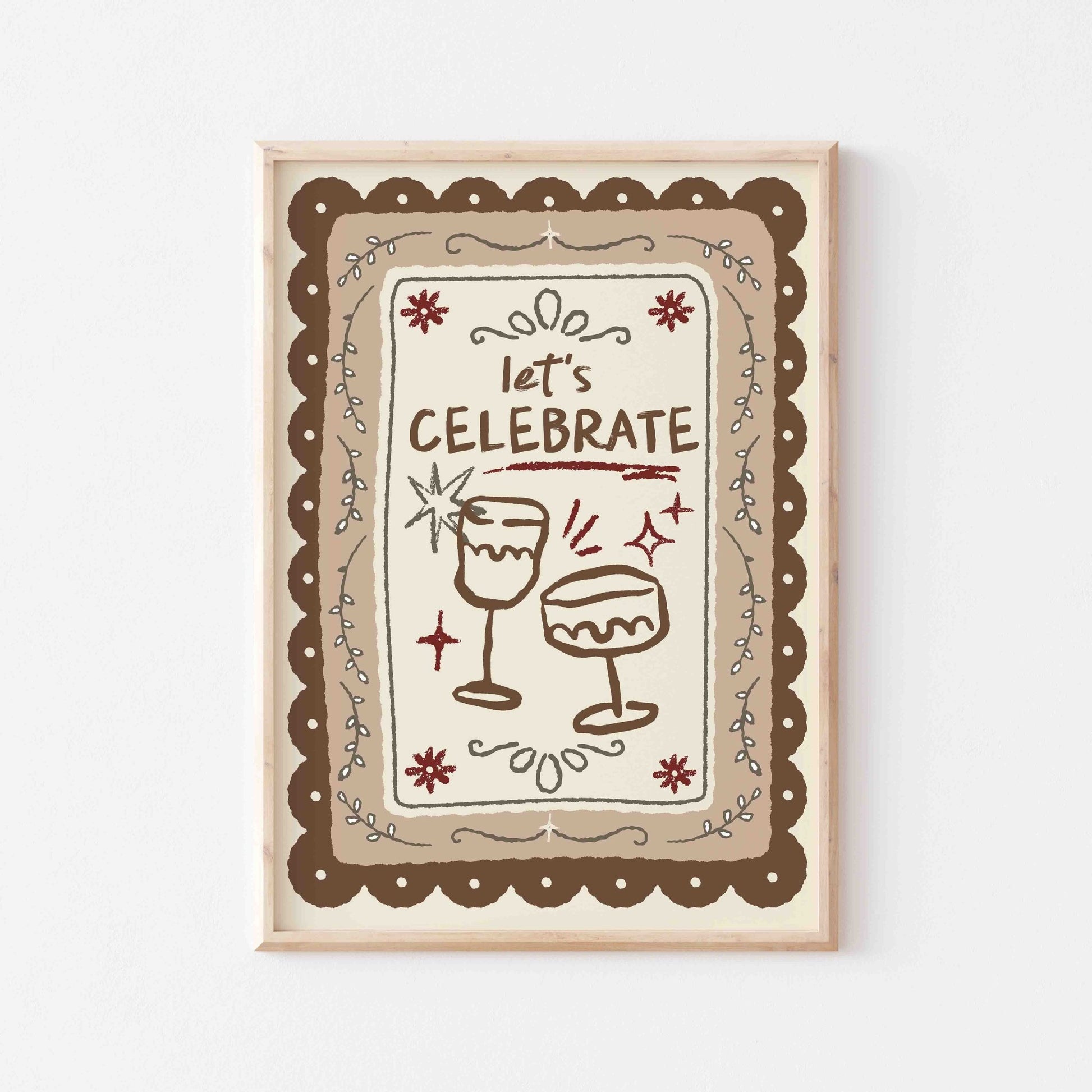 Let's Celebrate Art Print - Posterami