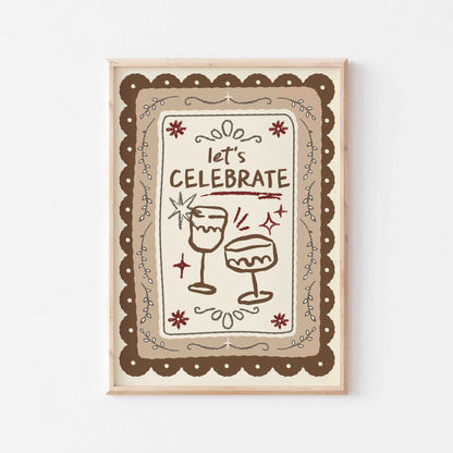Let's Celebrate Art Print - Posterami