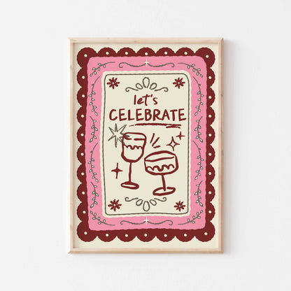 Let's Celebrate Art Print - Posterami