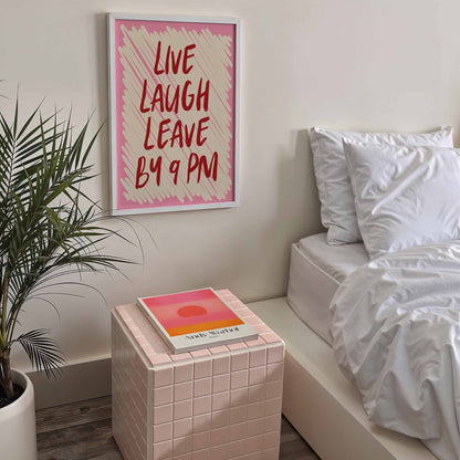 Live Laugh Leave Art Print - Posterami