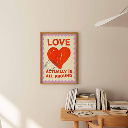 Love Actually Is All Around Art Print - Posterami