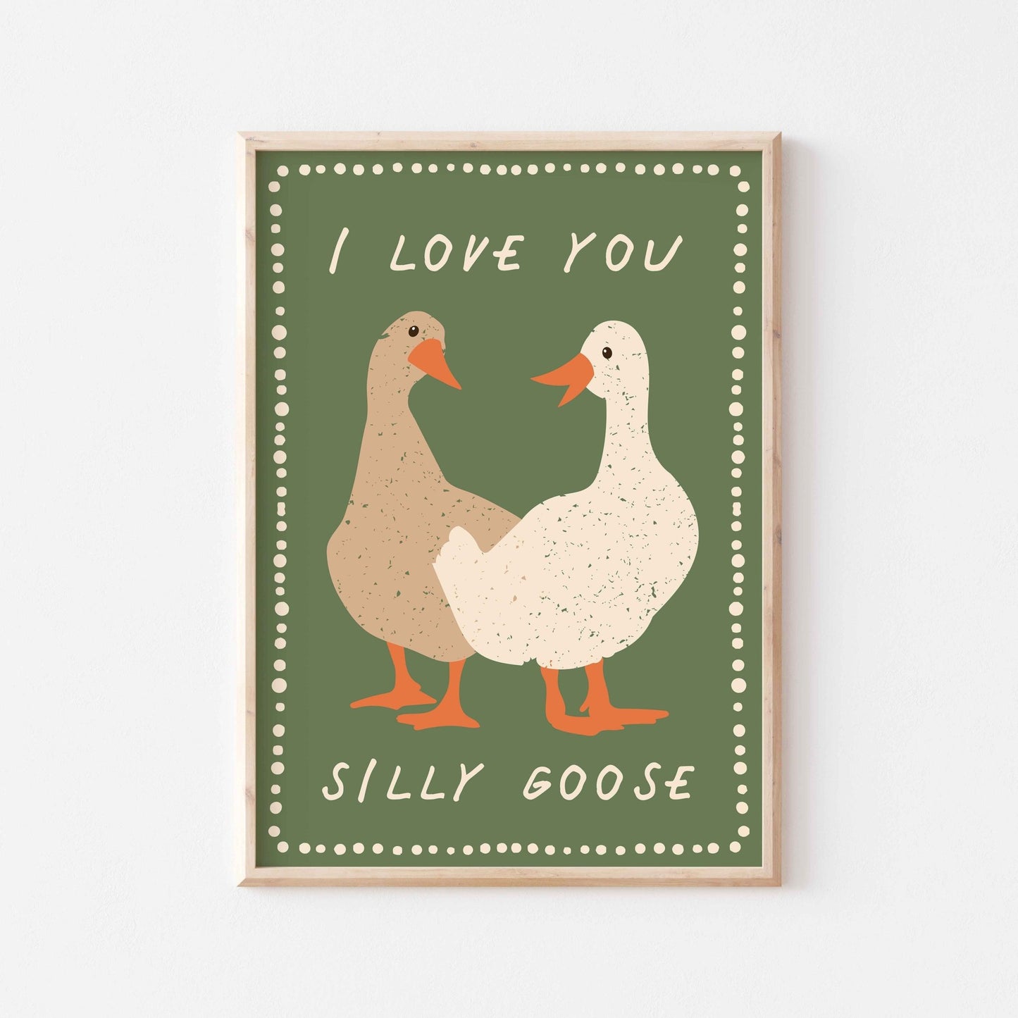 Love You Silly Goose Print - Posterami