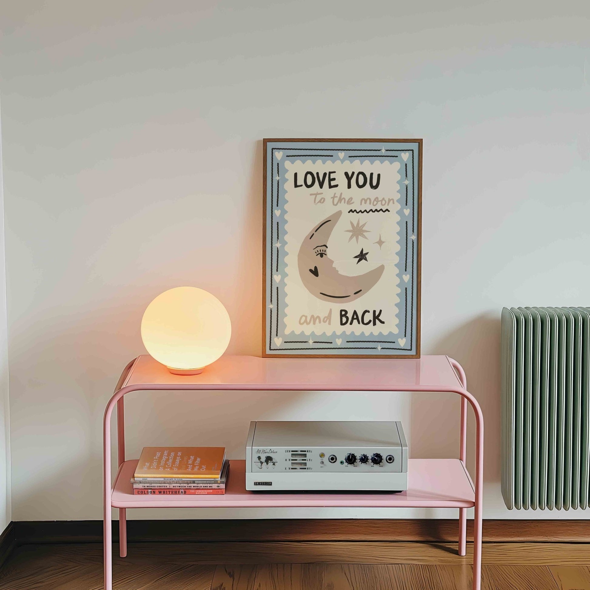 Love You To The Moon And Back Art Print - Posterami