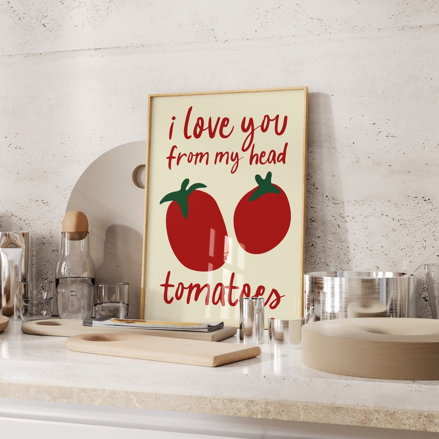 Love You Tomatoes Art Print - Posterami