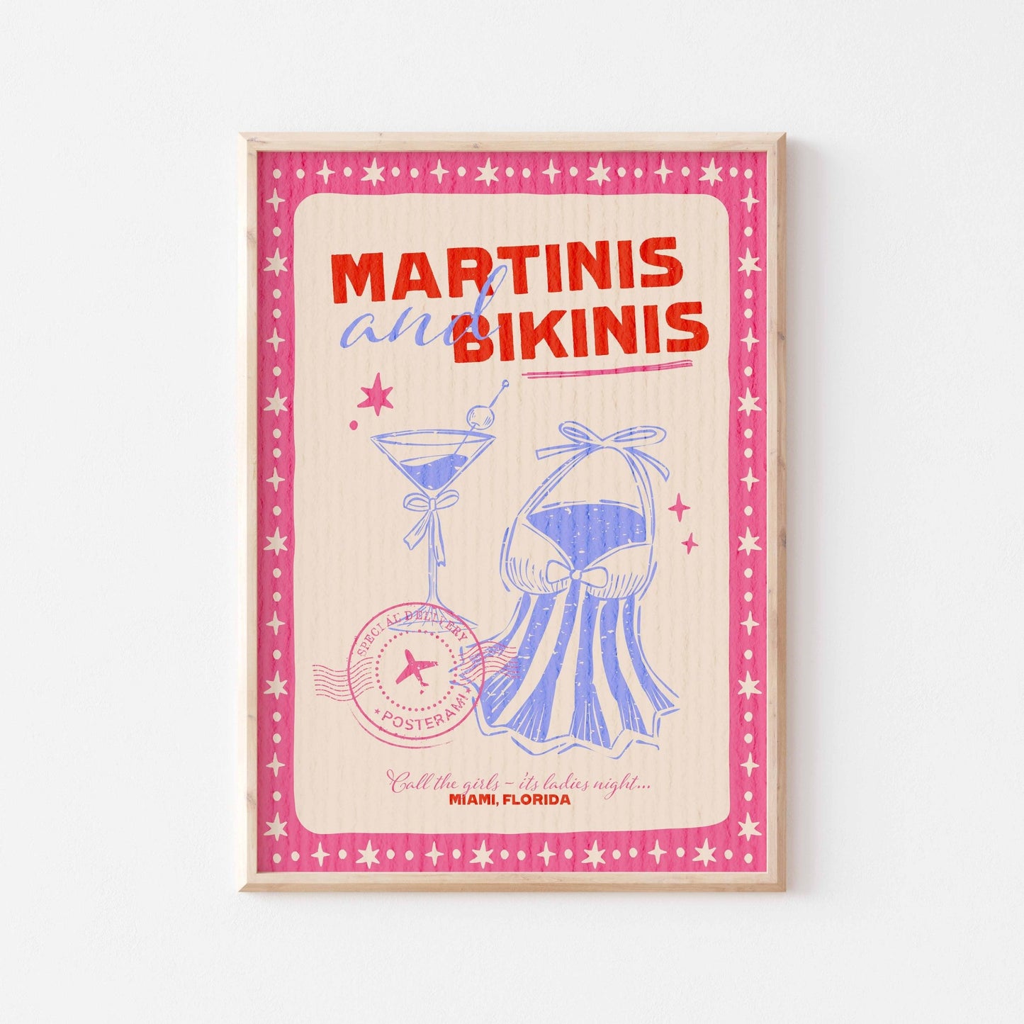 Martinis and Bikinis Art Print - Posterami