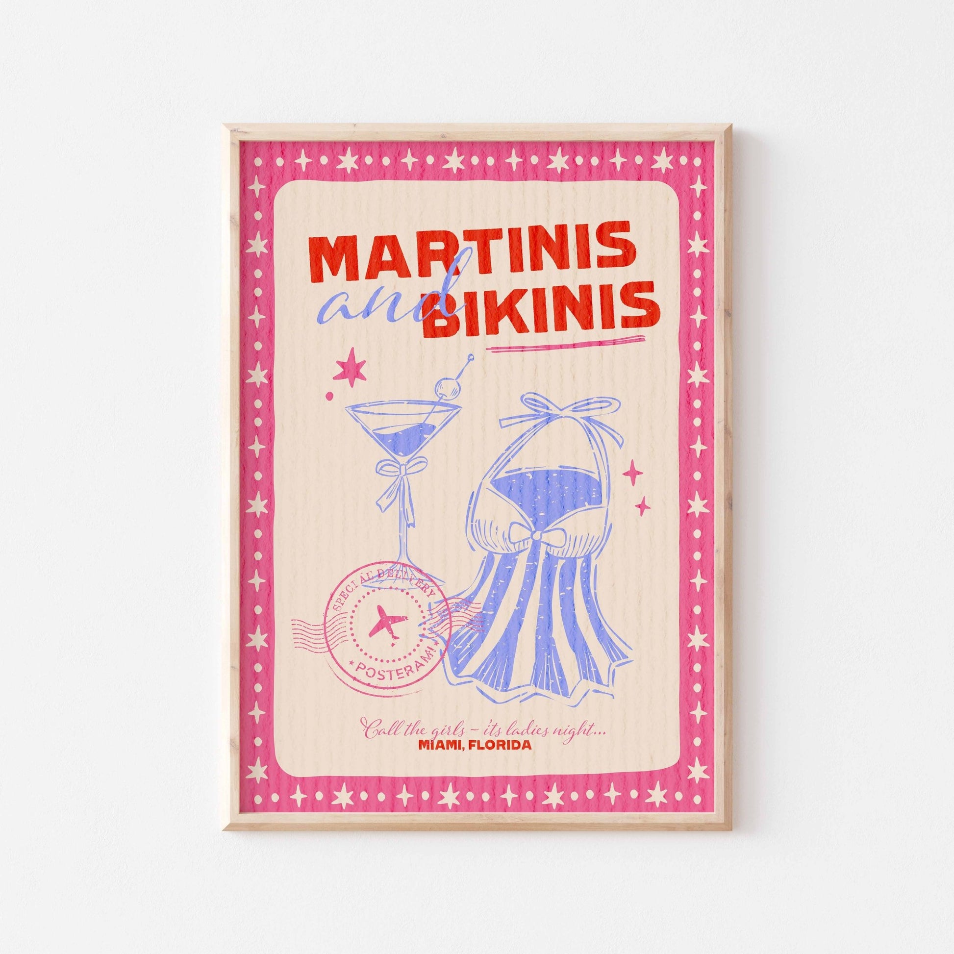 Martinis and Bikinis Art Print - Posterami