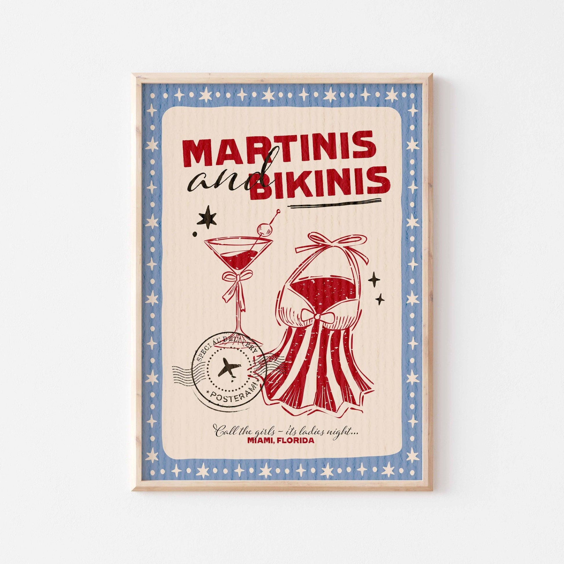 Martinis and Bikinis Art Print - Posterami