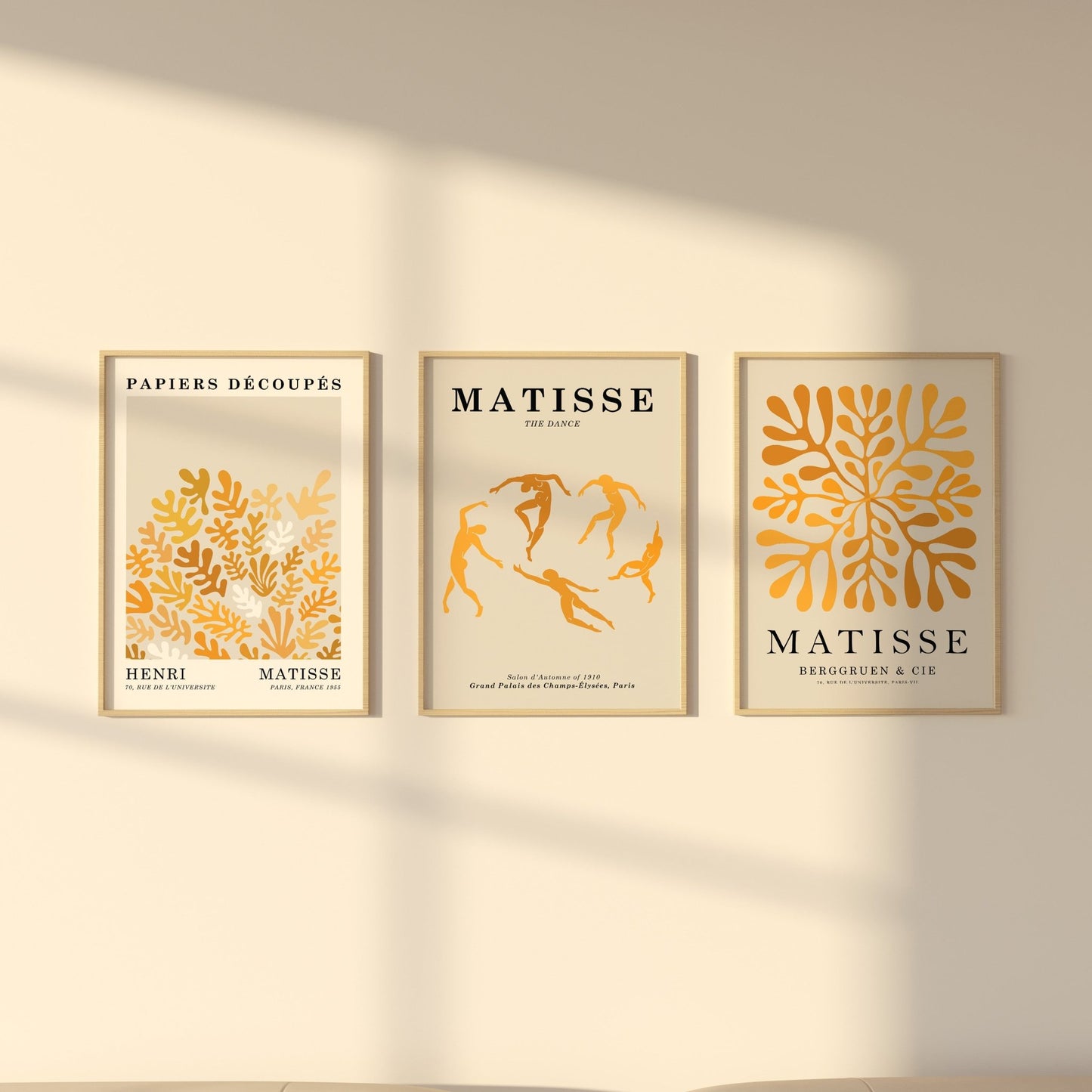 Matisse Art Print Set of 3 (61x91cm) - Posterami