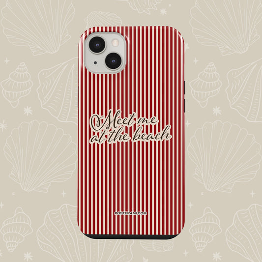 Meet Me At The Beach Tough Phone Case - Posterami