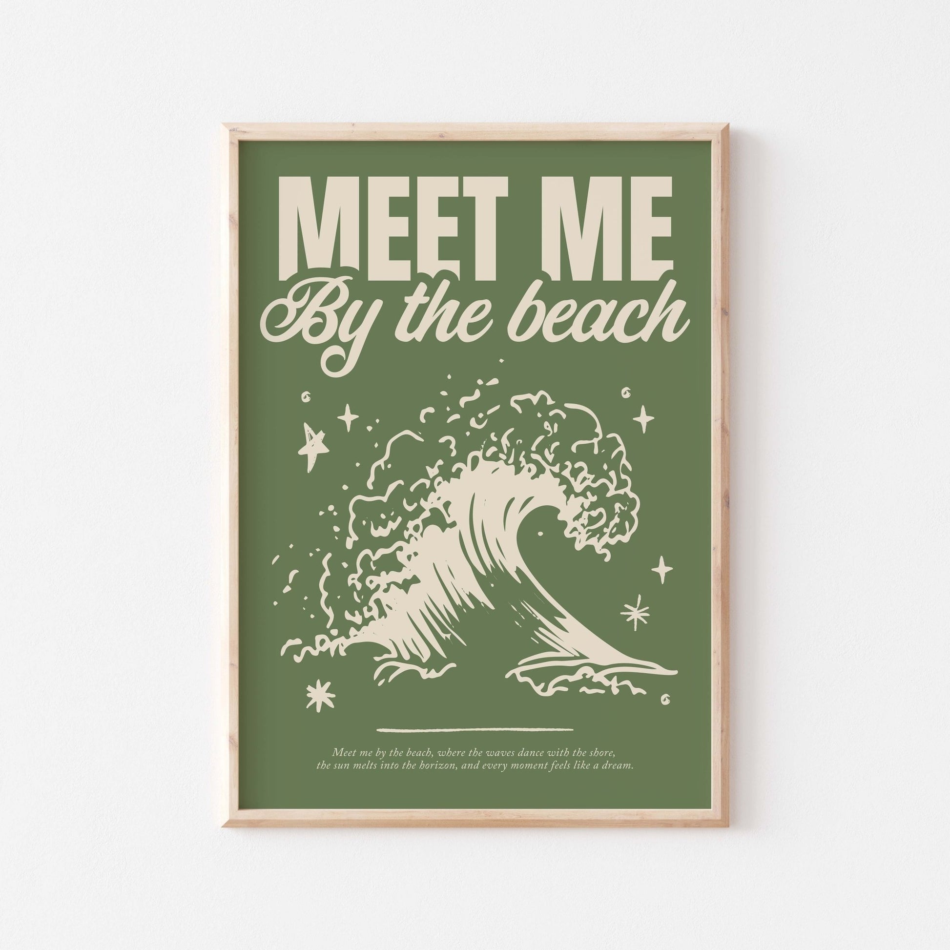 Meet Me By The Beach Art Print - Posterami