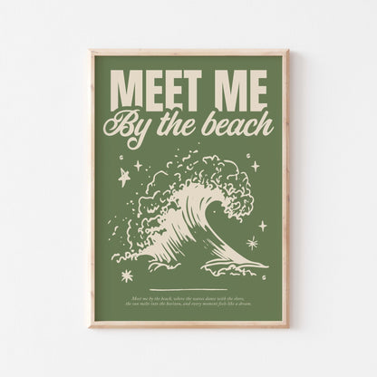 Meet Me By The Beach Art Print - Posterami