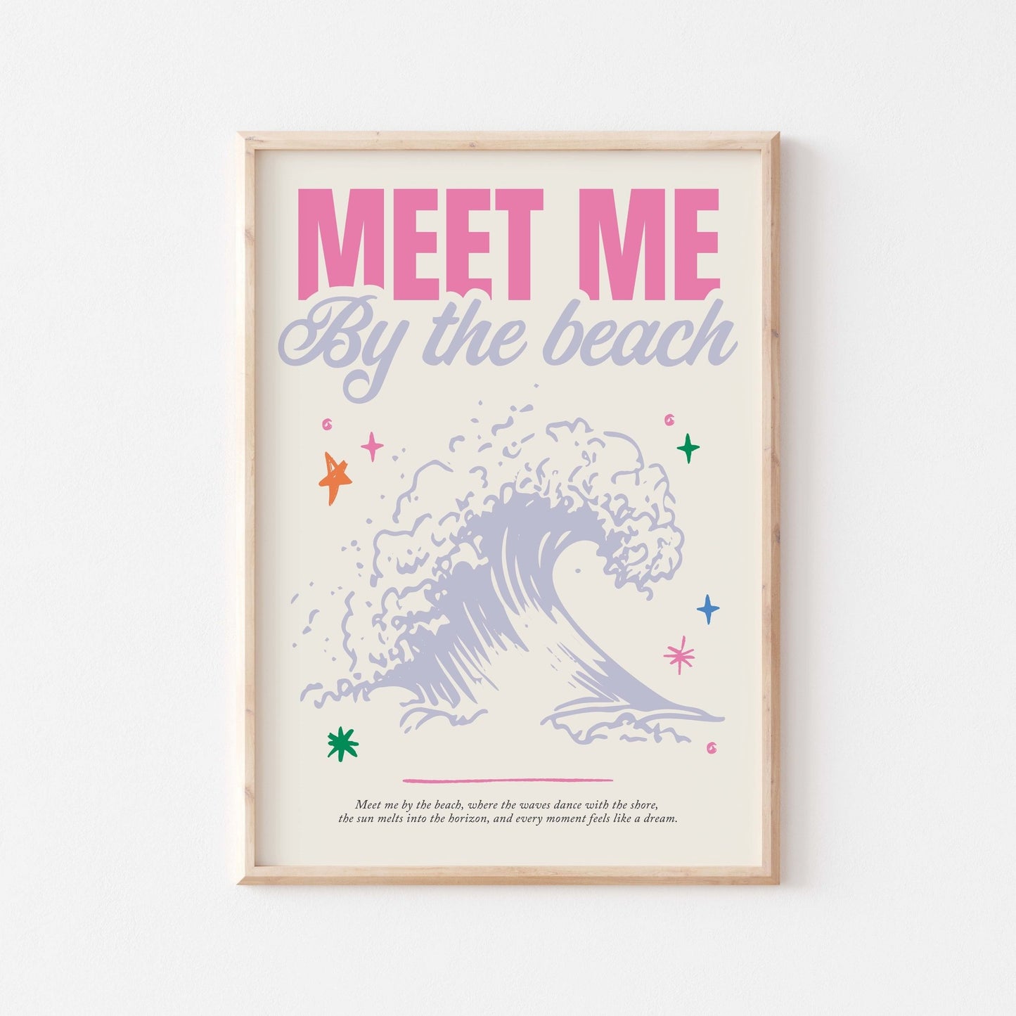 Meet Me By The Beach Art Print - Posterami