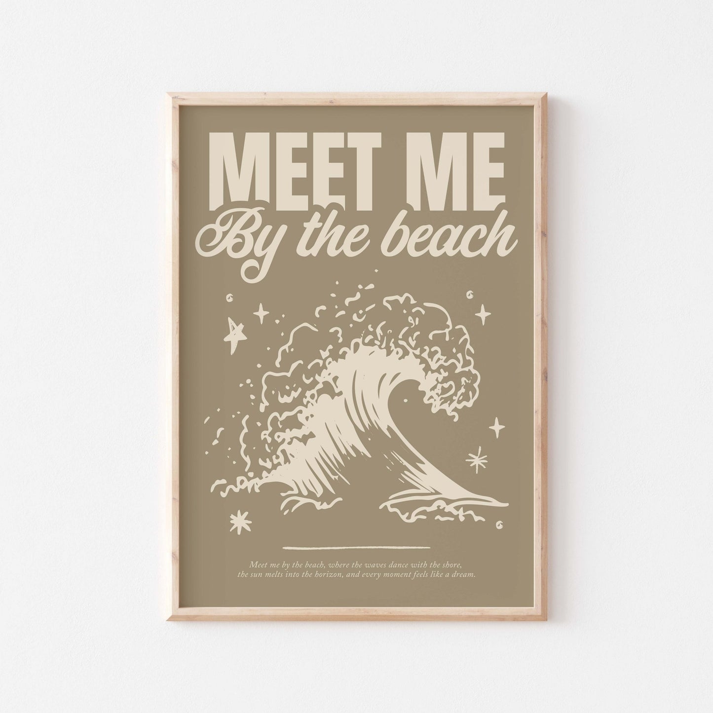 Meet Me By The Beach Art Print - Posterami