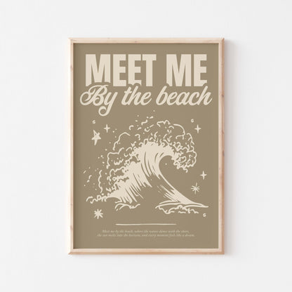 Meet Me By The Beach Art Print - Posterami