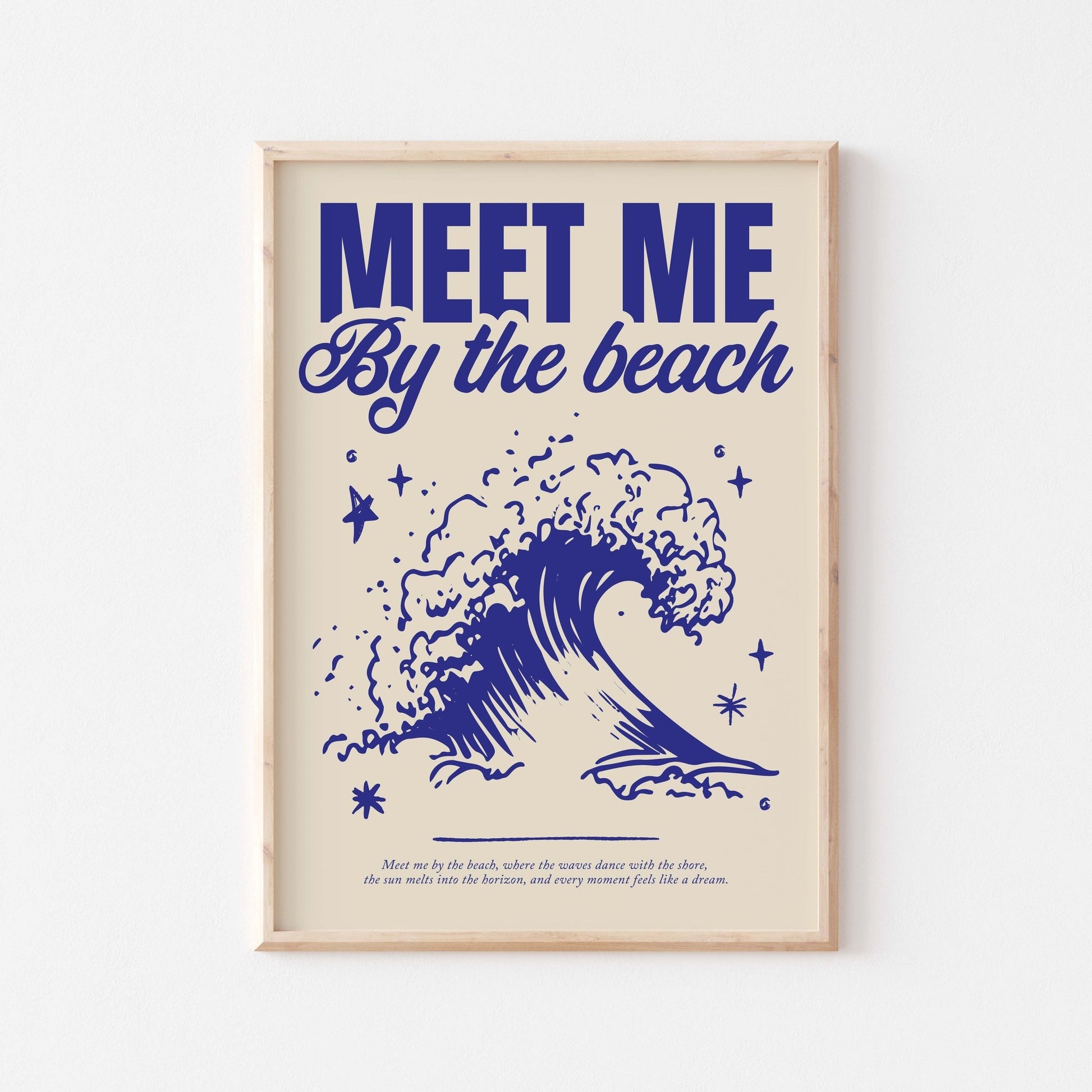 Meet Me By The Beach Art Print - Posterami