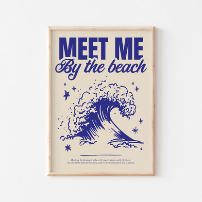 Meet Me By The Beach Art Print - Posterami