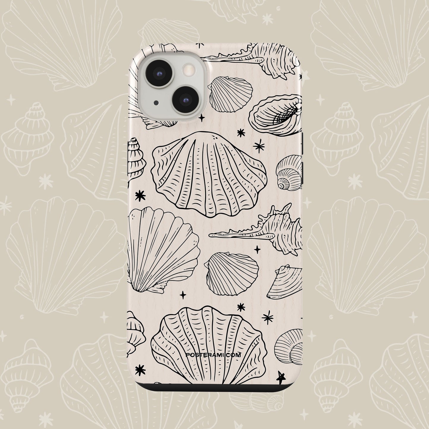 Minimal Coastal Tough Phone Case - Posterami