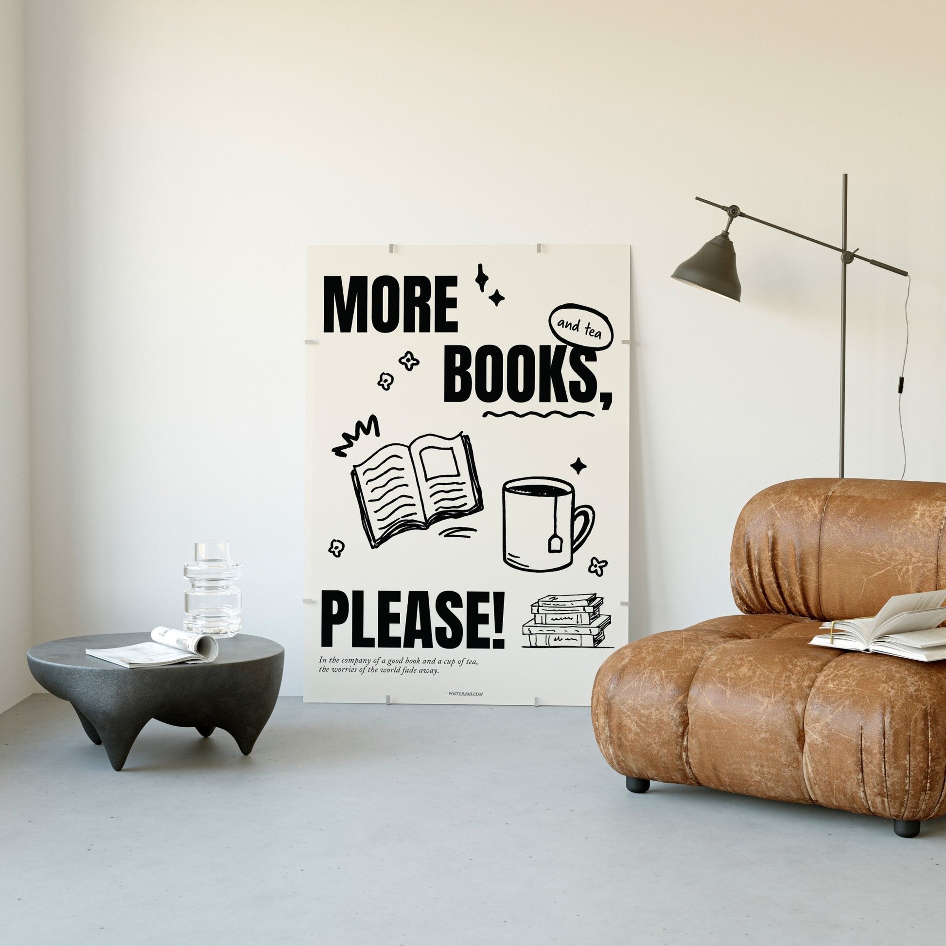 More Books, Please! Art Print - Posterami