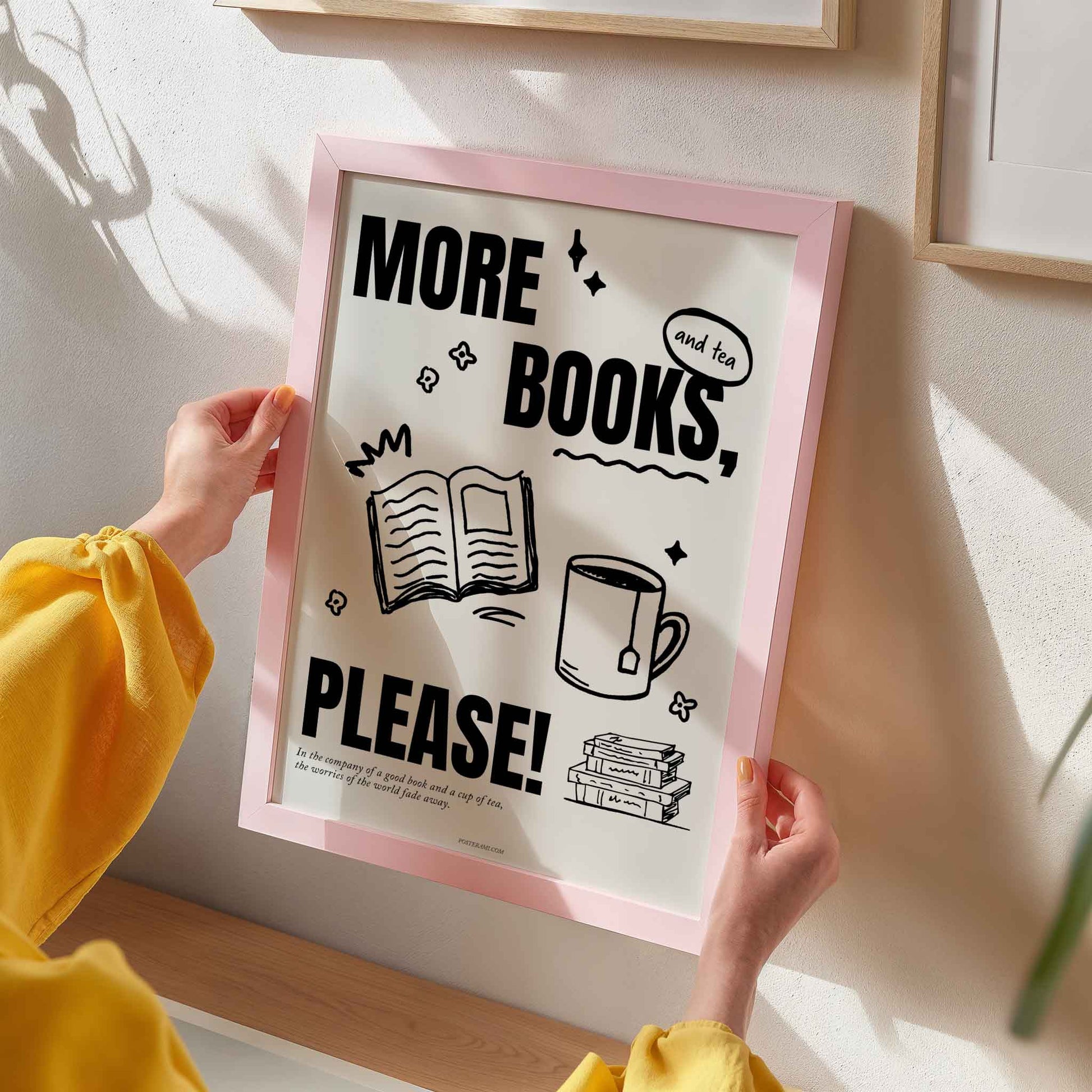 More Books, Please! Art Print - Posterami