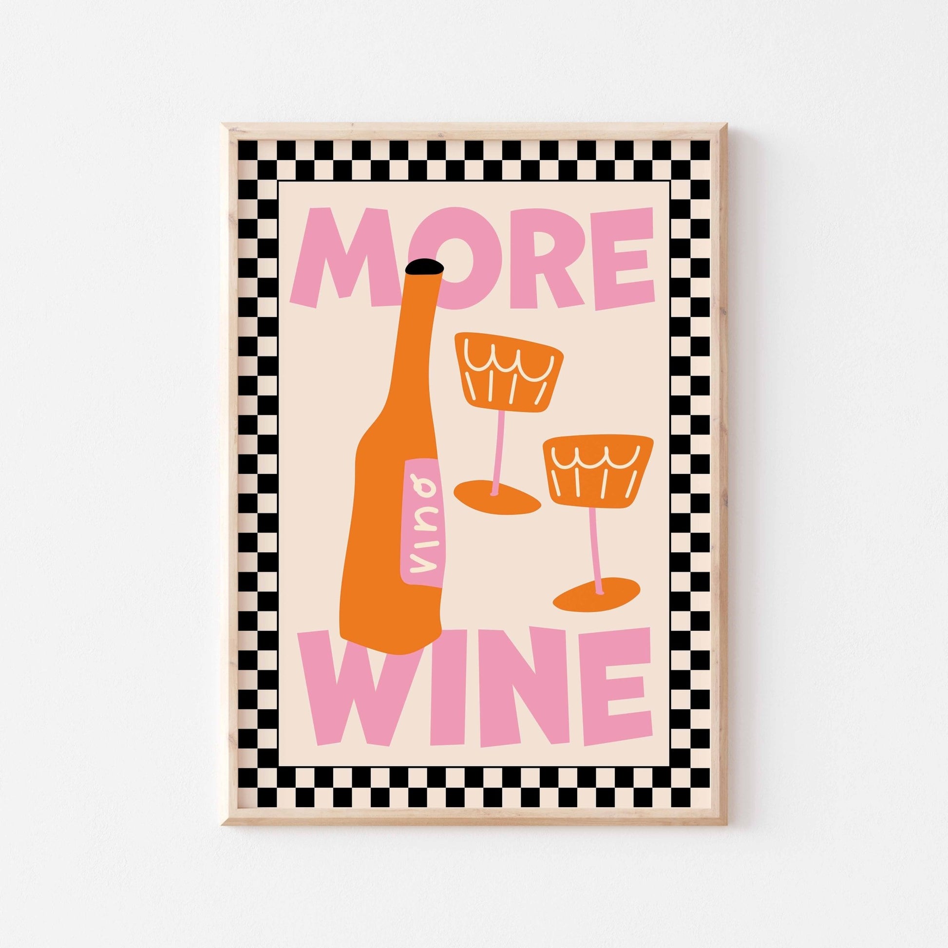 More Wine Art Print - Posterami