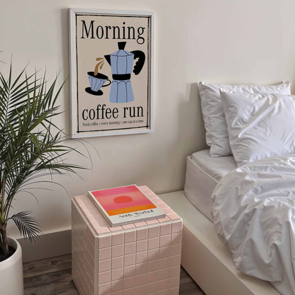 Morning Coffee Run Art Print - Posterami