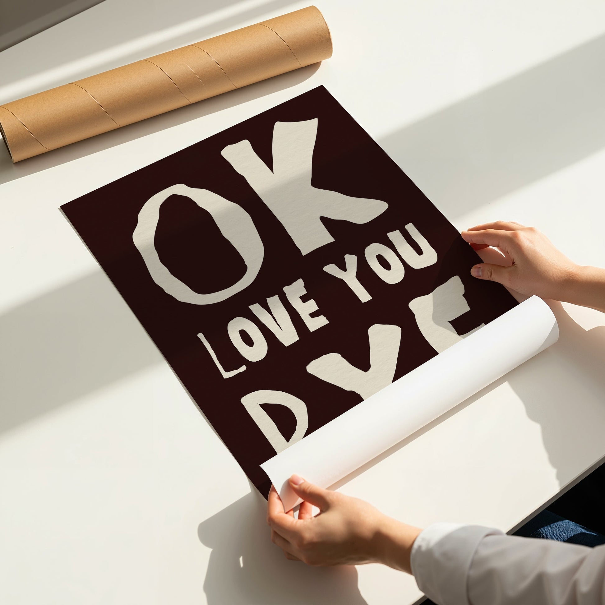 OK, Love You Bye Art Print - Posterami