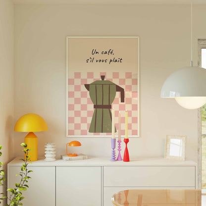 One Coffee Art Print - Posterami