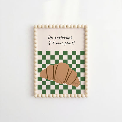 One Croissant Art Print - Posterami