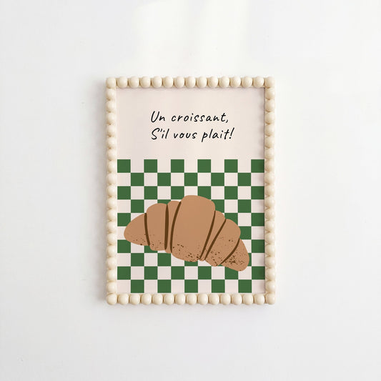 One Croissant Art Print - Posterami
