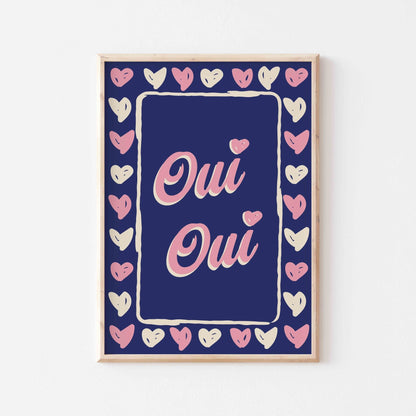 Oui Oui Heart Art Print - Posterami
