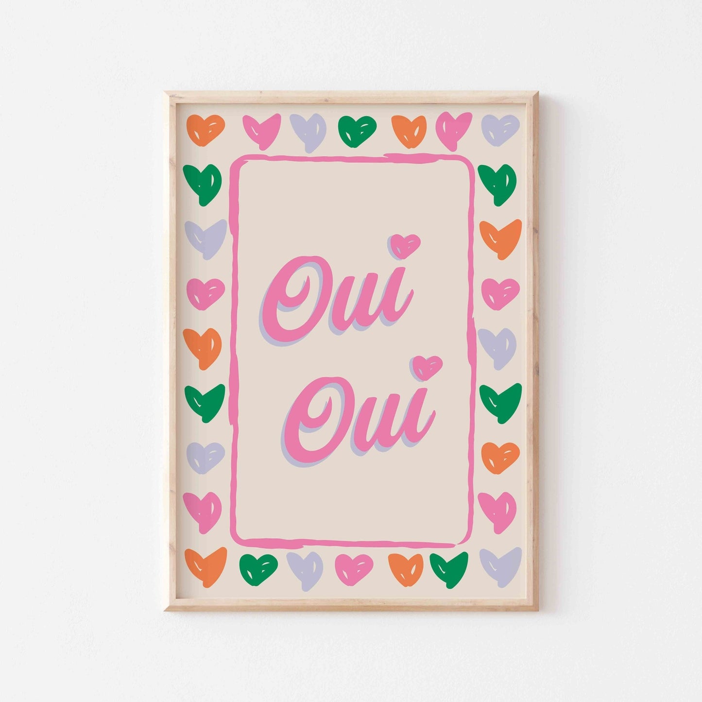 Oui Oui Heart Art Print - Posterami