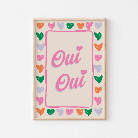 Oui Oui Heart Art Print - Posterami