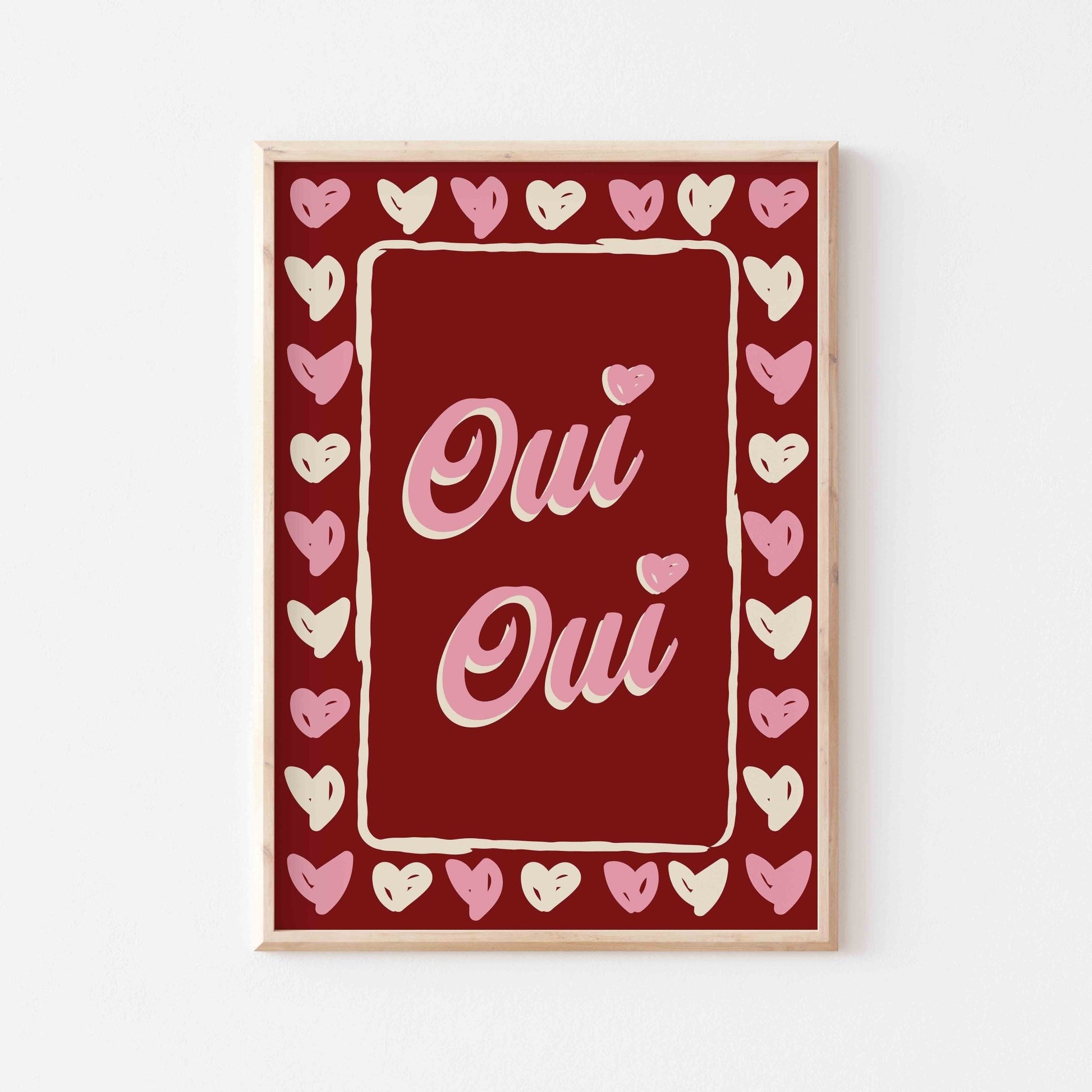 Oui Oui Heart Art Print - Posterami