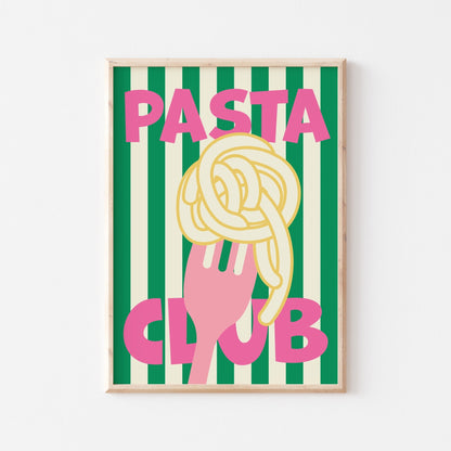 Pasta Club Art Print - Posterami