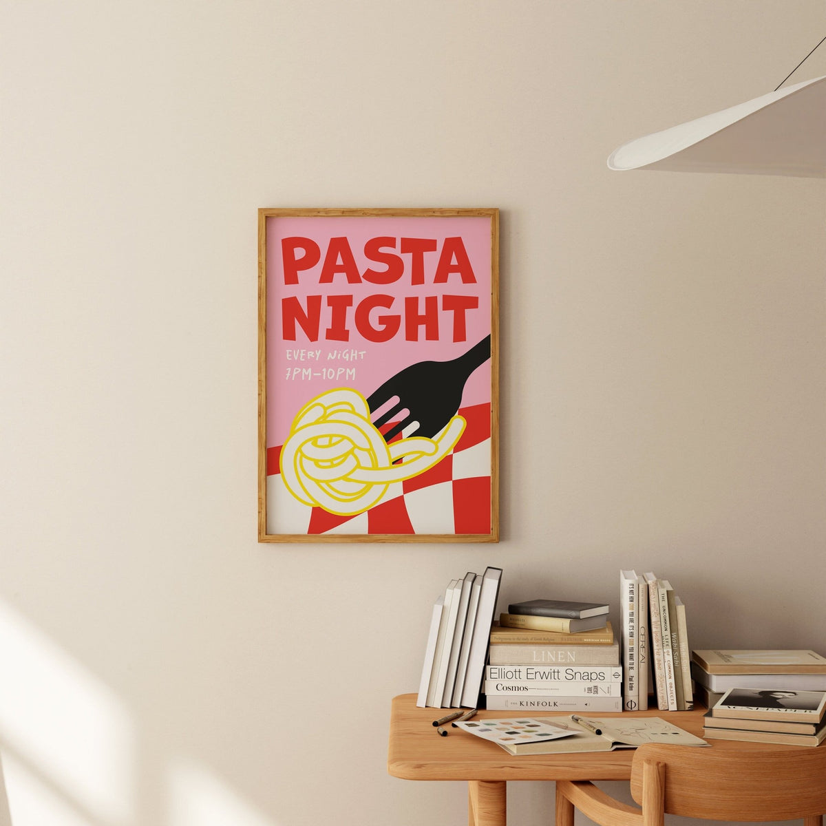 Pasta Night Art Print - Posterami