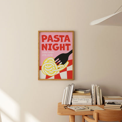 Pasta Night Art Print - Posterami