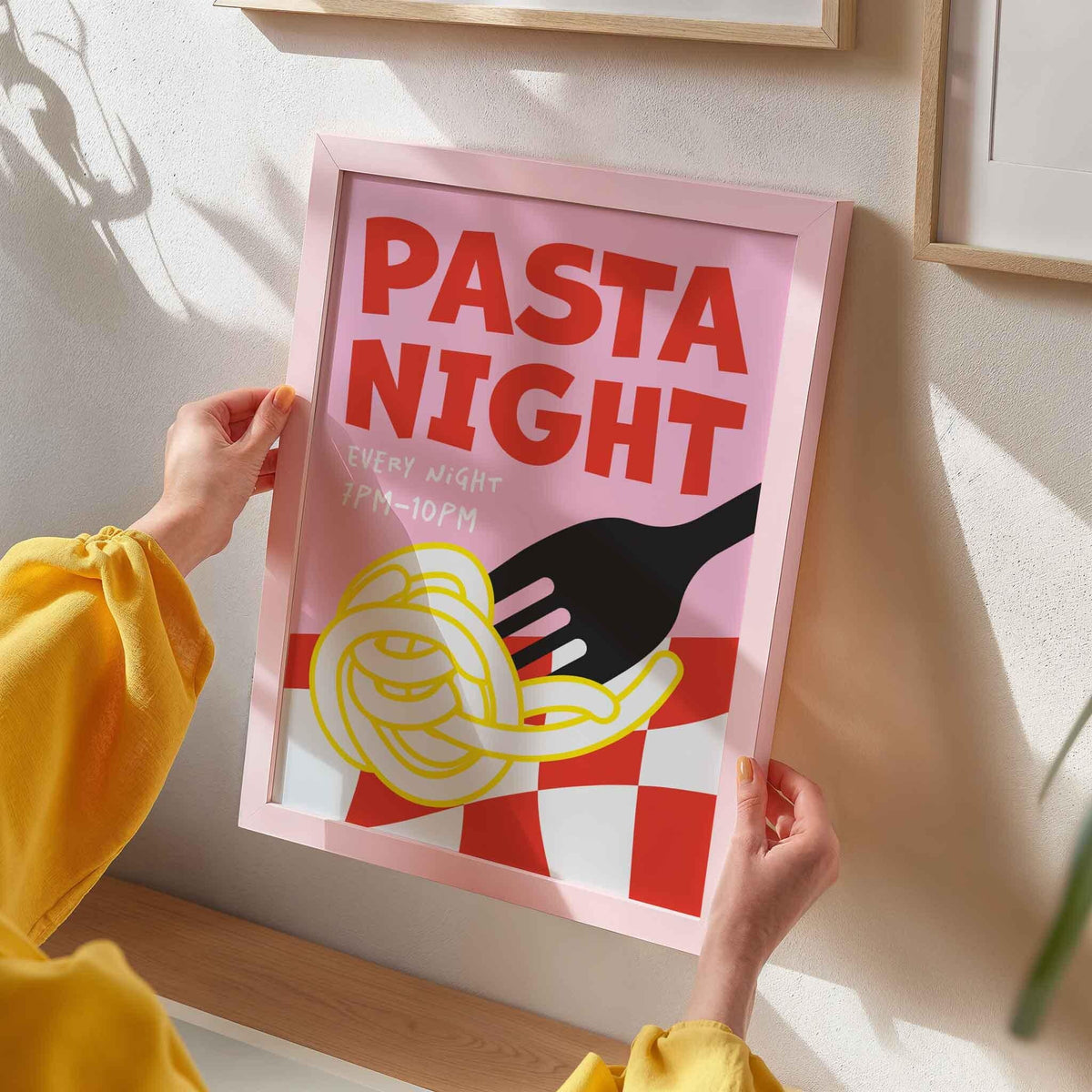 Pasta Night Art Print - Posterami