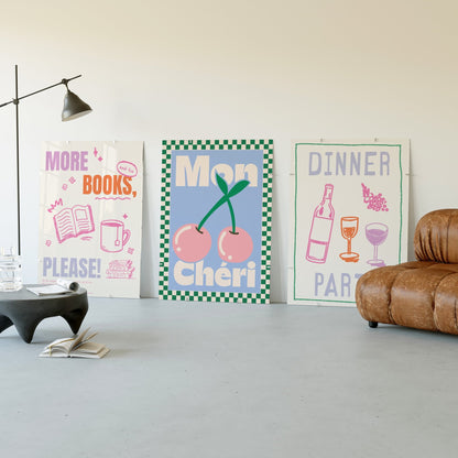 Pastel Charm Print Set of 3 - Posterami