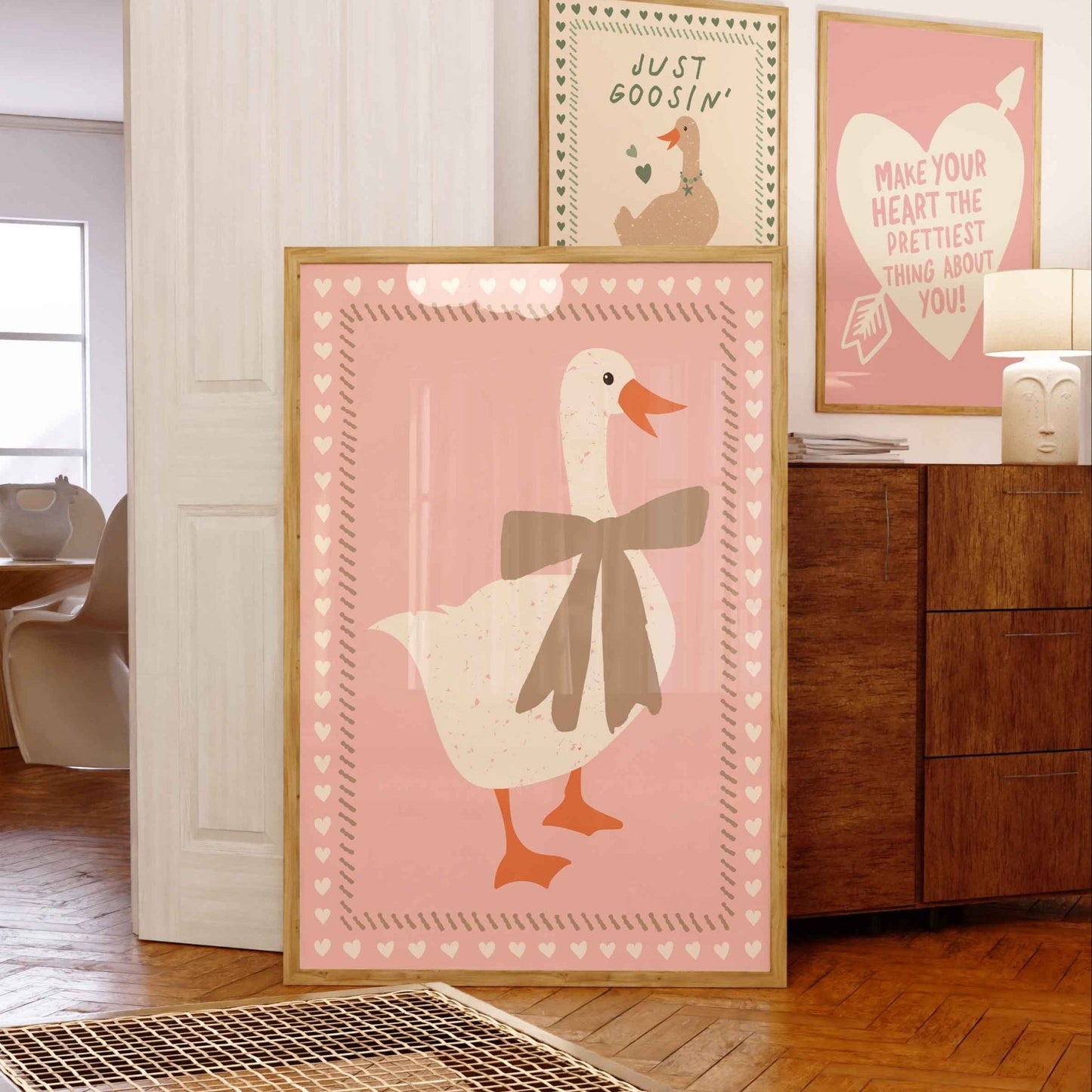 Pretty Goose Art Print - Posterami