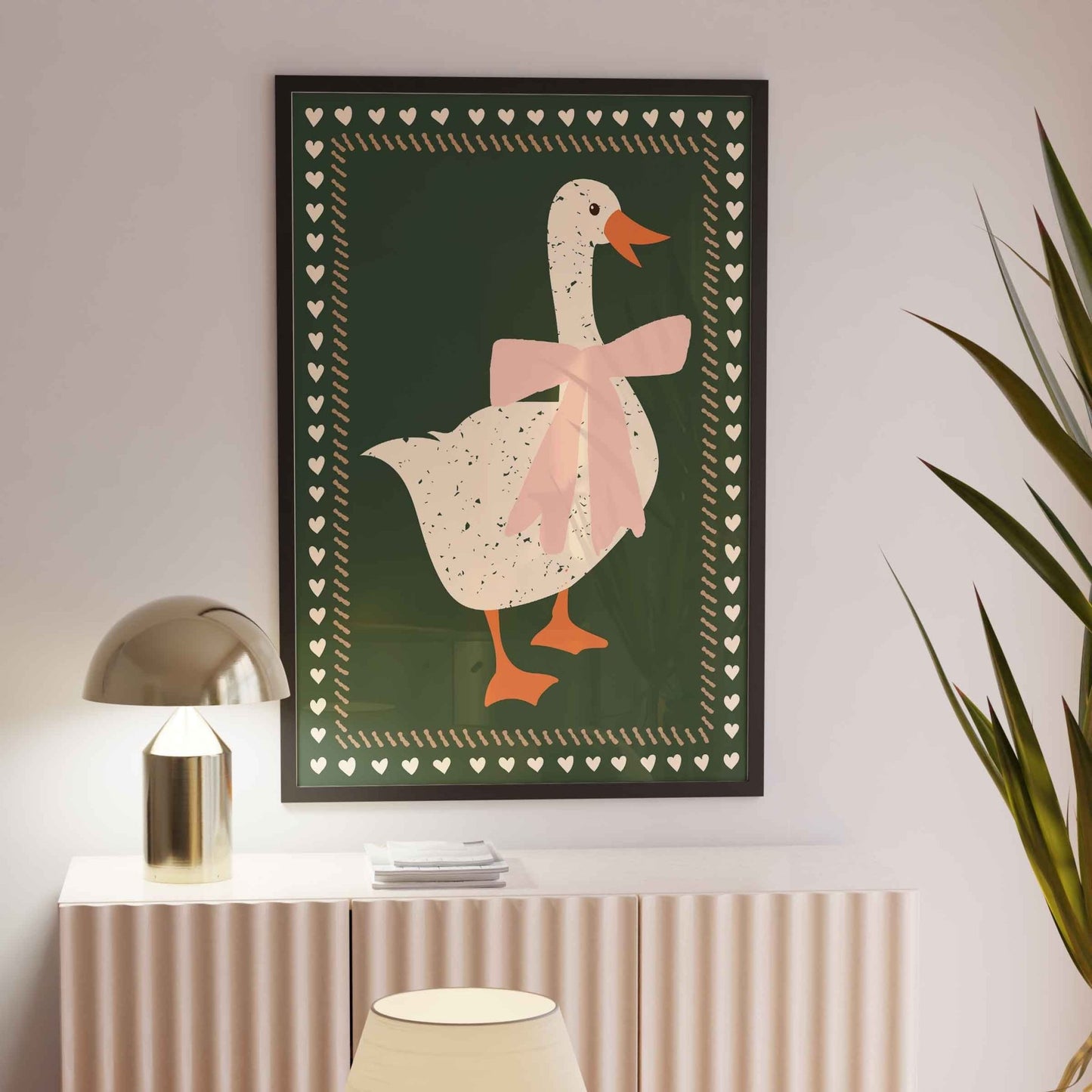 Pretty Goose Art Print - Posterami