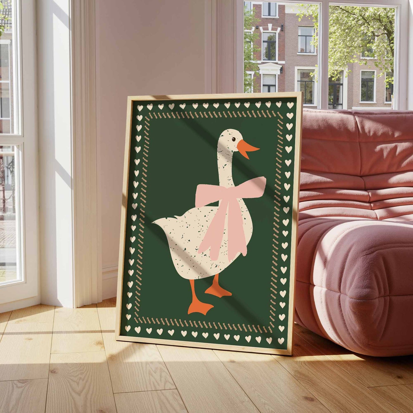 Pretty Goose Art Print - Posterami
