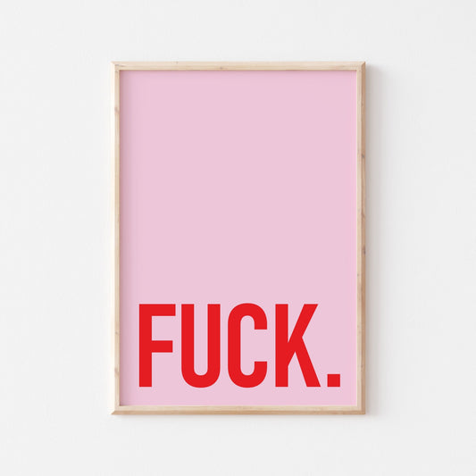 Rude Art Print - Posterami