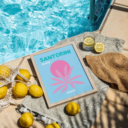 Santorini Island Art Print - Posterami