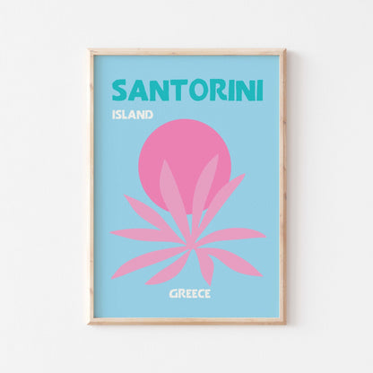 Santorini Island Art Print - Posterami