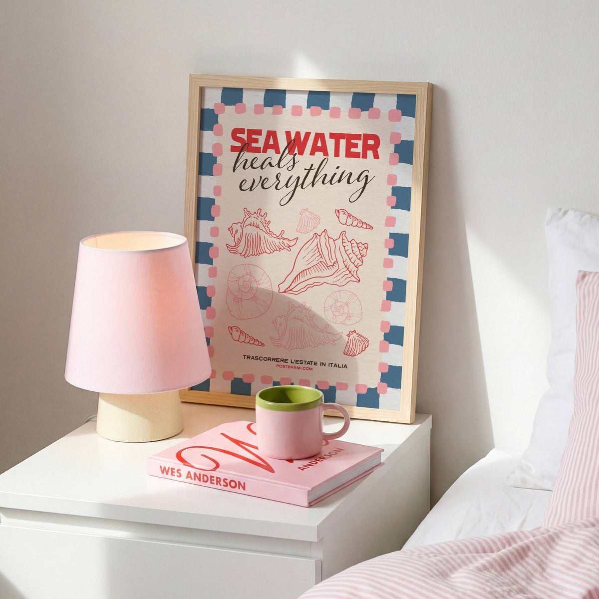 Sea Water Heals Art Print - Posterami